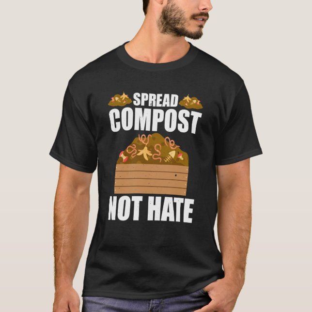 Kompostering för kompost trädgårdsmästare bonde ko t shirt (Framsida)