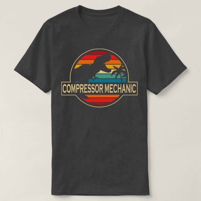 Kompressor Mechanic Dinosaur T Shirt (Design framsida)