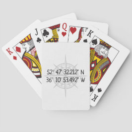 Komprimera GPS-hemkoordinater Casinokort