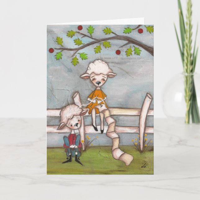 Komprimera och Mysigt - Årsdag CArd Kort (Framsida)