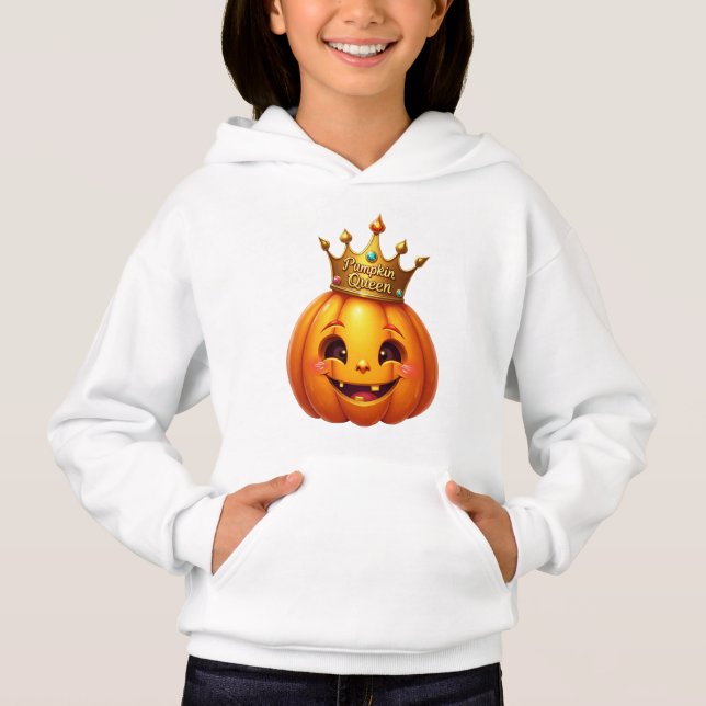 Komprimera Pumpkin Queen Höst T Shirt (Framsida)