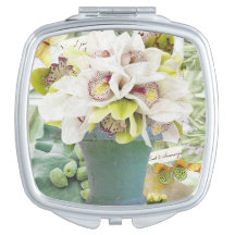 Komprimera Spegel med Orchid Design