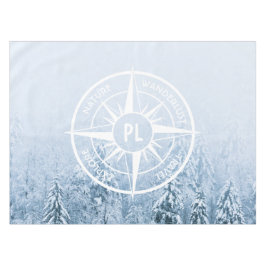 Komprimera stjärnornas emblem i monogram vintergry