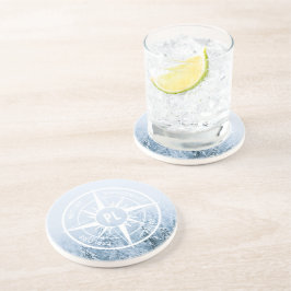 Komprimera stjärnornas emblem i monogram vintergry underlägg