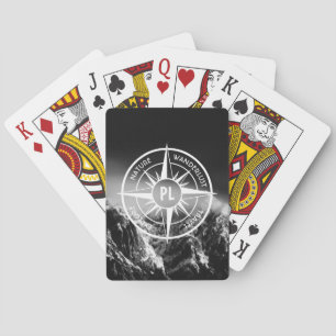 Komprimera stjärnornas emblem monogram dramatiska casinokort