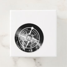 Komprimera stjärnornas emblem monogram dramatiska 