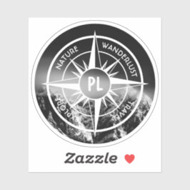 Komprimera stjärnornas emblem monogram dramatiska klistermärken