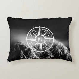 Komprimera stjärnornas emblem monogram dramatiska prydnadskudde