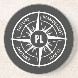 Komprimera stjärnornas emblem monogram svart och v underlägg