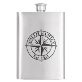 Komprimerad stjärna, mongram, anpassningsbar emble fickplunta