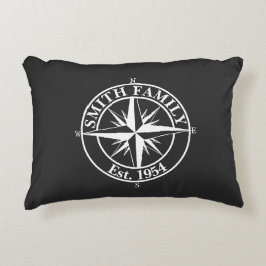 Komprimerad stjärna, mongram, anpassningsbar emble prydnadskudde