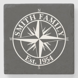 Komprimerad stjärna, mongram, anpassningsbar emble stenunderlägg