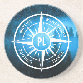 Komprimerad stjärnornas emblem monogram dimma i gr underlägg