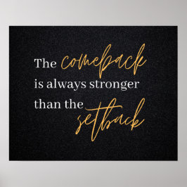 Komprimeringen är starkare än Setback Poster