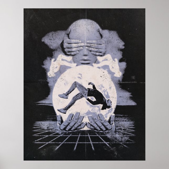 Komprimeringen - Techno-Dystopian Streetwear Desig Poster (Framsidan)