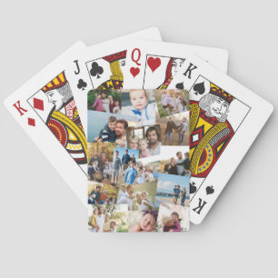 Komprimeringsmall för foton som överlappar casinokort