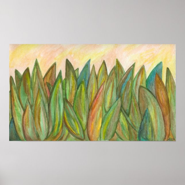 Kompromisslös teckningsutskrift poster (Framsidan)