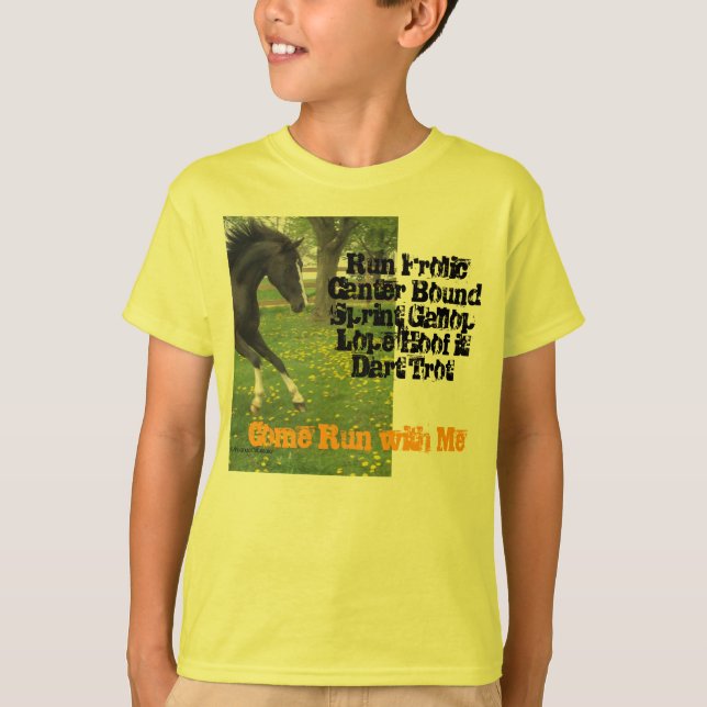 "Komspringa med mig" ungar T Shirt (Framsida)