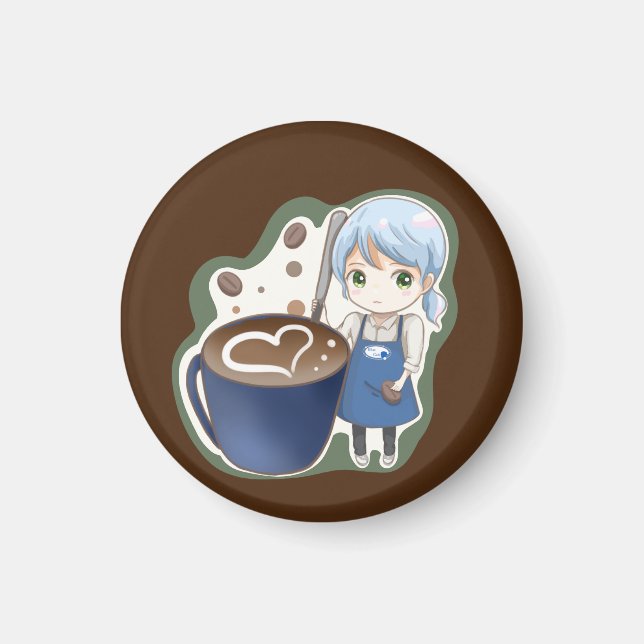 komugisui kaffe mugg magnet (Framsidan)