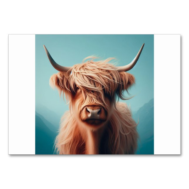 Kon (牛/う し) - Japanska Flash-kort Bordsnummer (Framsidan)