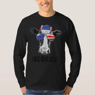 Kon 4:e juli Moorica Merica Manar American Flagga T Shirt