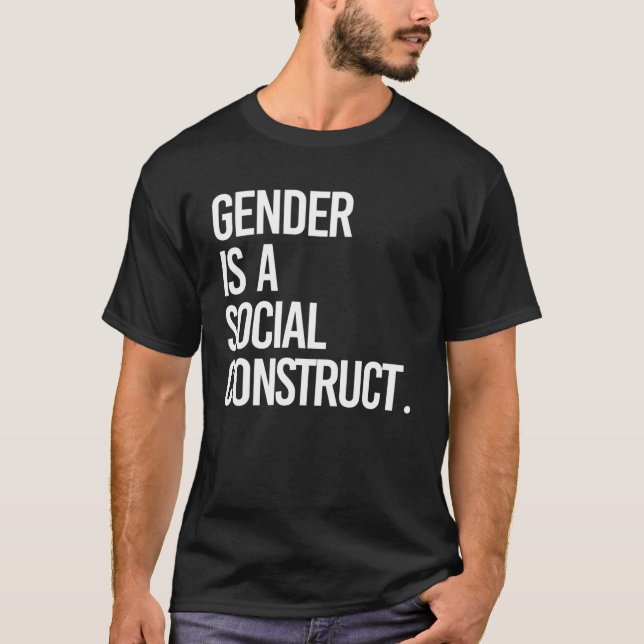 Kön är en social konstruktion t shirt (Framsida)