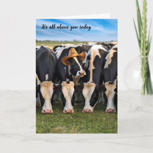 Kon av födelsedagsbete i Holstein Kort