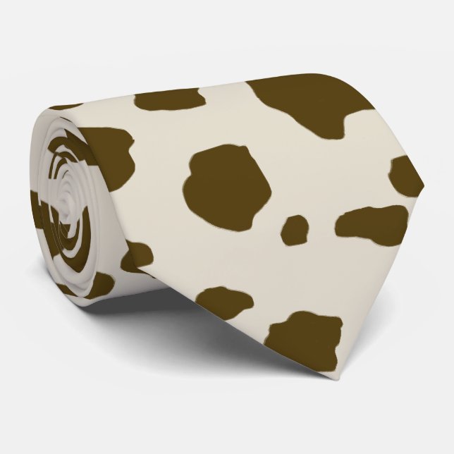 KON FLÅR brunt finstiltt Slips (Rullad)