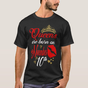 Kön föds den 10 november Scorpio Birthday T Shirt