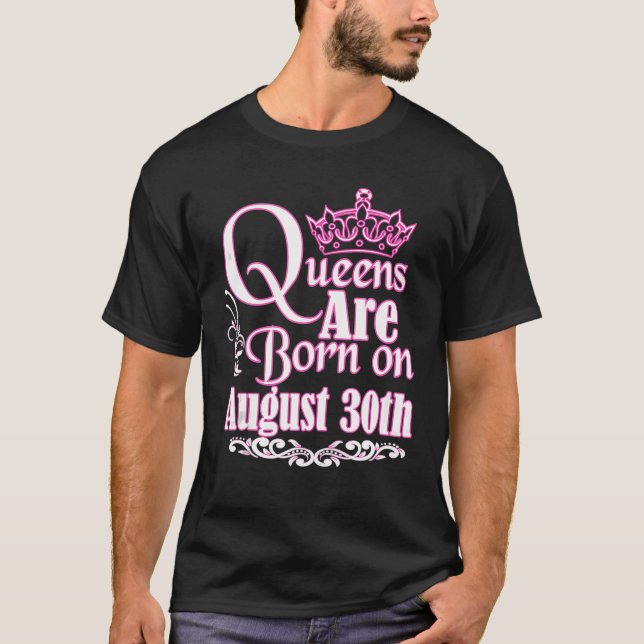 Kön föds den 30 augusti Våg Leo Womens Bi T Shirt (Framsida)