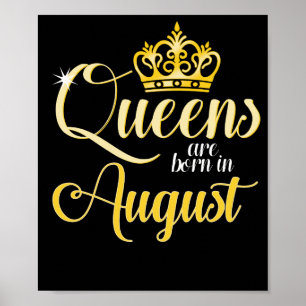 Kön föds i augusti Kvinnor Flickans födelsedag Poster
