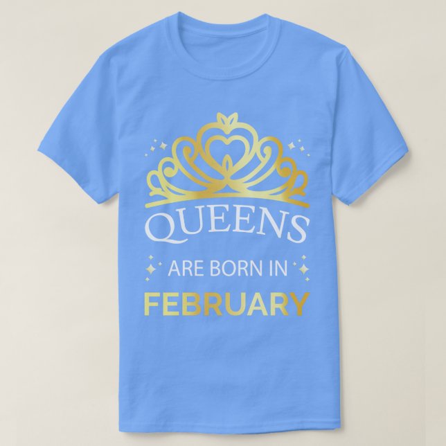 Kön föds i februari I T Shirt (Design framsida)
