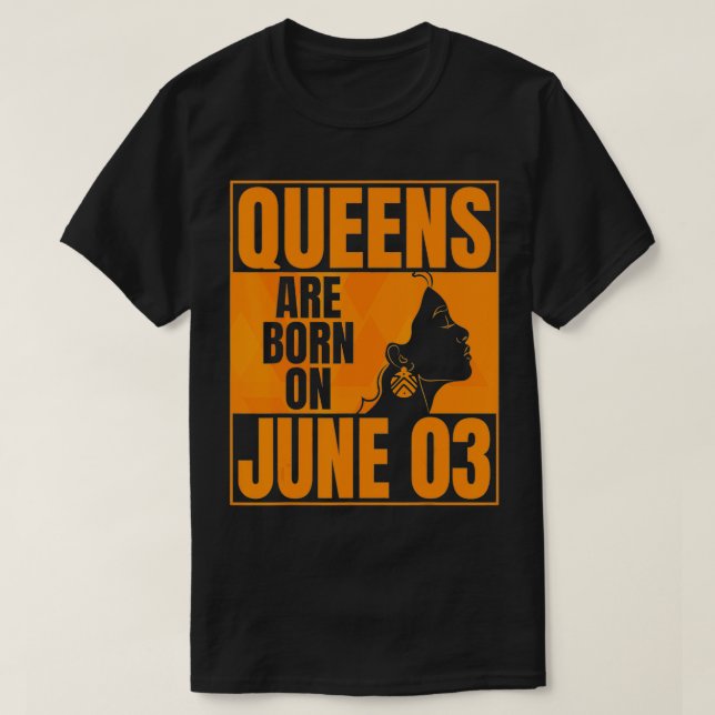 Kön föds upp den 3 juni t shirt (Design framsida)