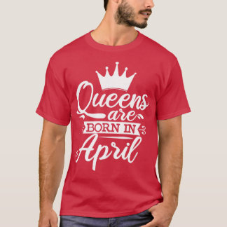 Kön föds upp i april födelsedagsgåvor t shirt