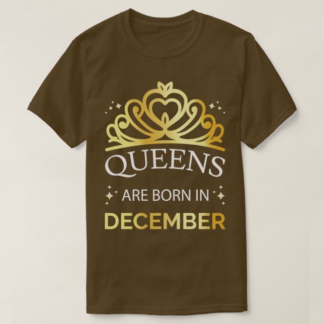 Kön föds upp i december I T Shirt (Design framsida)