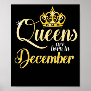 Kön föds upp i december Kvinnor Flickans födelseda Poster