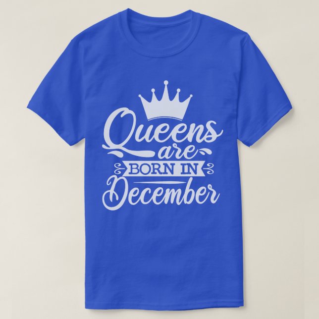 Kön föds upp i december t shirt (Design framsida)
