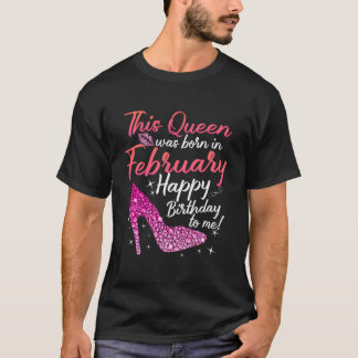 Kön föds upp i februari, födelsedagsresa till Wom T Shirt