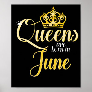 Kön föds upp i juni Kvinnor Flicksdag Poster