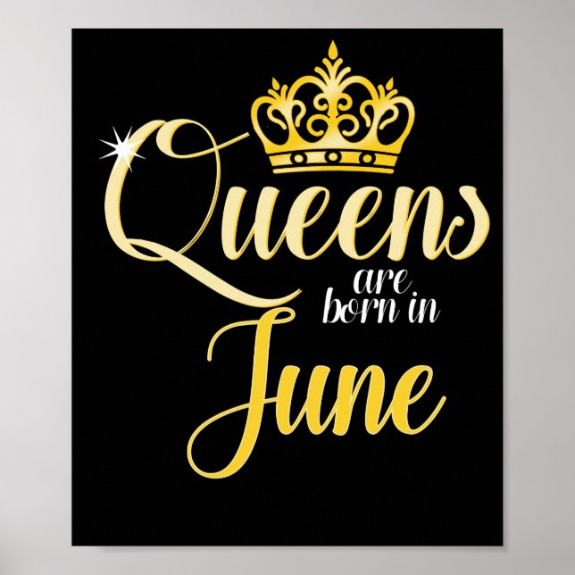 Kön föds upp i juni Kvinnor Flicksdag Poster (Framsidan)