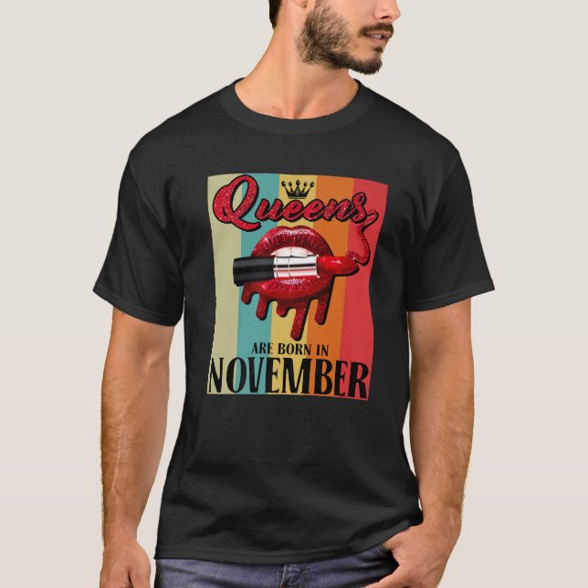 Kön föds upp i november t shirt (Framsida)