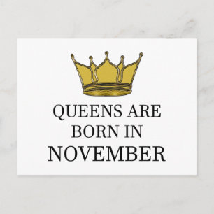 Kön föds upp i november vykort
