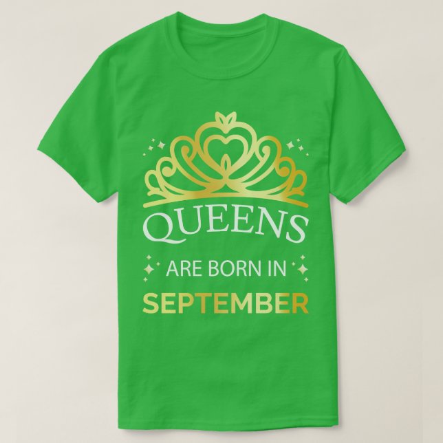 Kön föds upp i september I T Shirt (Design framsida)