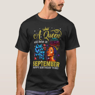 Kön föds upp i Svart flicka i september T Shirt