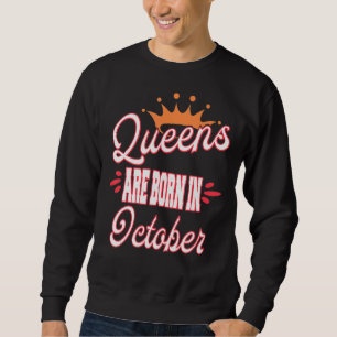 Kön föds upp på födelsedagen i oktober lång ärmad tröja