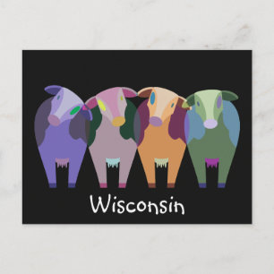 Kon för Abstrakt av Wisconsin-servergrupp Vykort