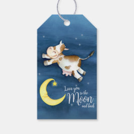 Kon för vattenfärgskonst i stollig som hoppar över presentetikett