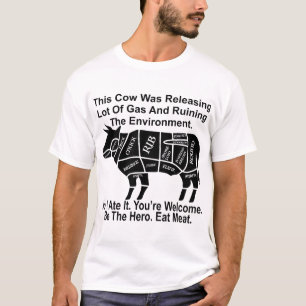 Kon förstörde miljön, så jag antog den t shirt
