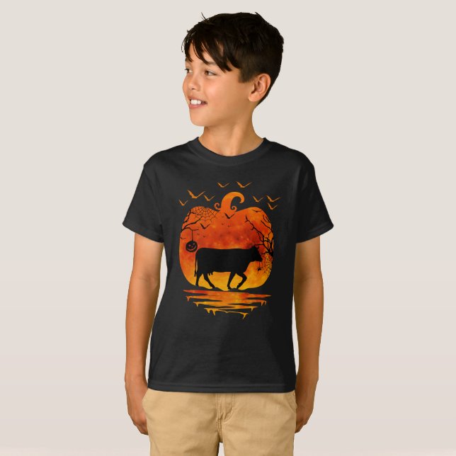 KON HALLOWEEN DRÄKT PUMPA HÖST SÄSONG T SHIRT (Hel framsida)