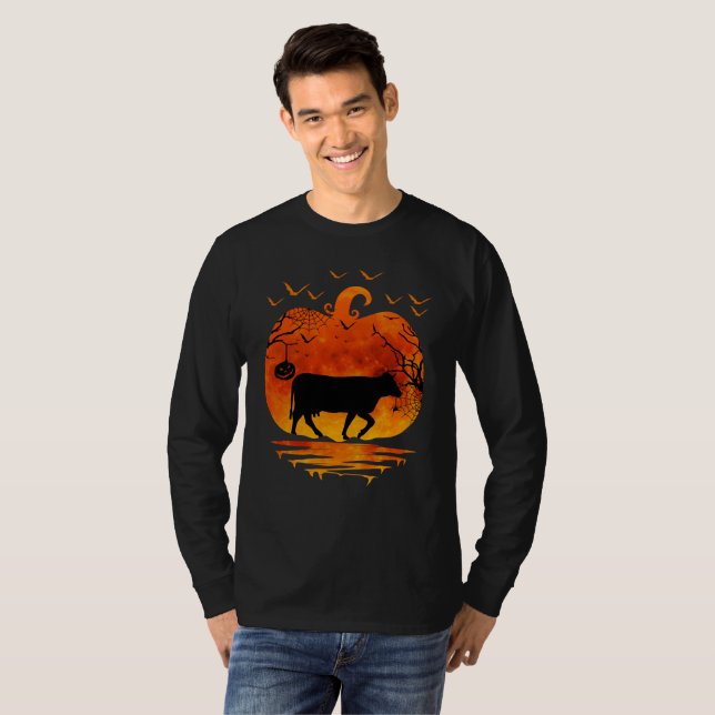 KON HALLOWEEN DRÄKT PUMPA HÖST SÄSONG T SHIRT (Hel framsida)